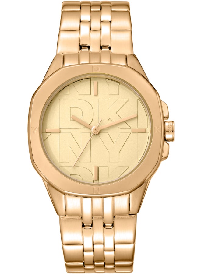 DKNY ديكني بروكلين ميدي DK1L012M0065 - ساعة كوارتز أنثوية من الفولاذ المقاوم للصدأ 3 عقارب - Image 1